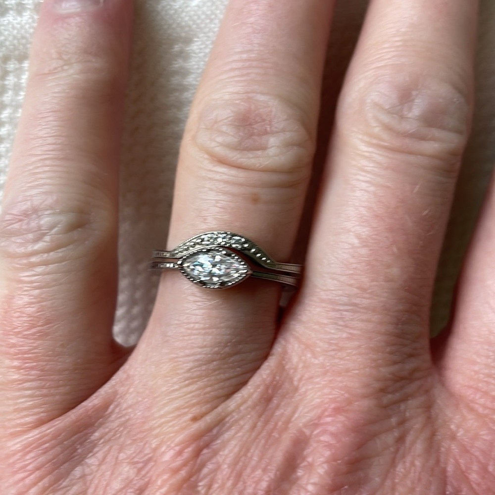 Bridal set ring size 5 3/4